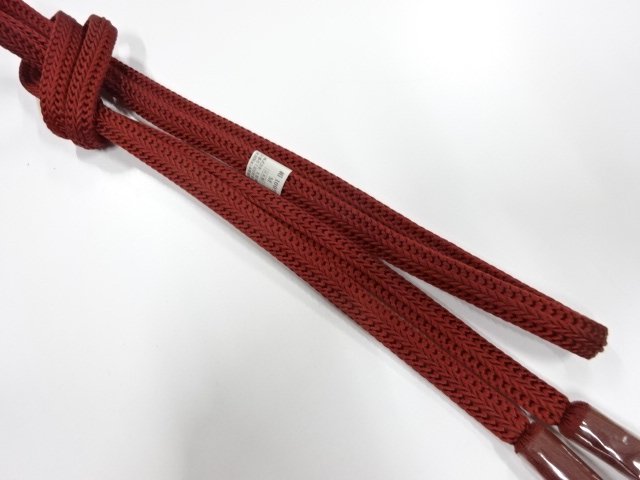 未使用品　正絹　撚り房　手組帯締め